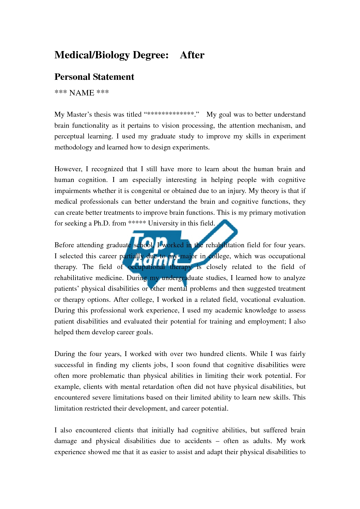 Purdue OWL: Writing the Personal Statement
